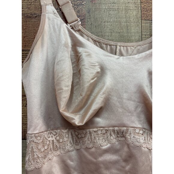 Ruby Ribbon Lace Camisole Size 40 Nude Adjustable Straps - Picture 2 of 8